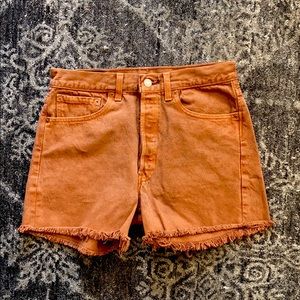 Vintage Levi’s copper high rise cutoffs